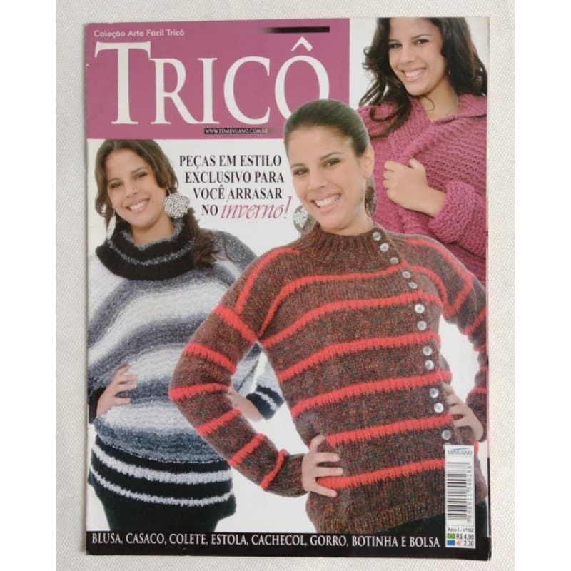 Revista Tricô A Mão Peças Inverno!