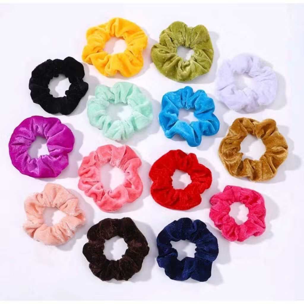 Kit 24/36/48 Scrunchies de veludo sortidos xuxinha amarrador de cabelo pronto entregar