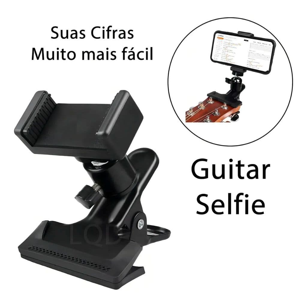 SUPORTE DE CELULAR PARA VIOLAO E GUITARRA MODELO MX-SVG01