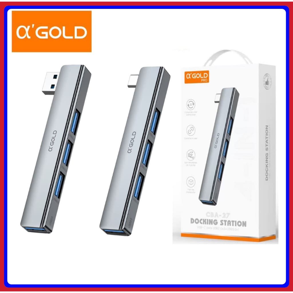 Hub USB Tipo C de Alta Velocidade 3.0 4 Portas Usb 3.0 Switch Multi Splitter Adaptador OTG Para Computador Portátil