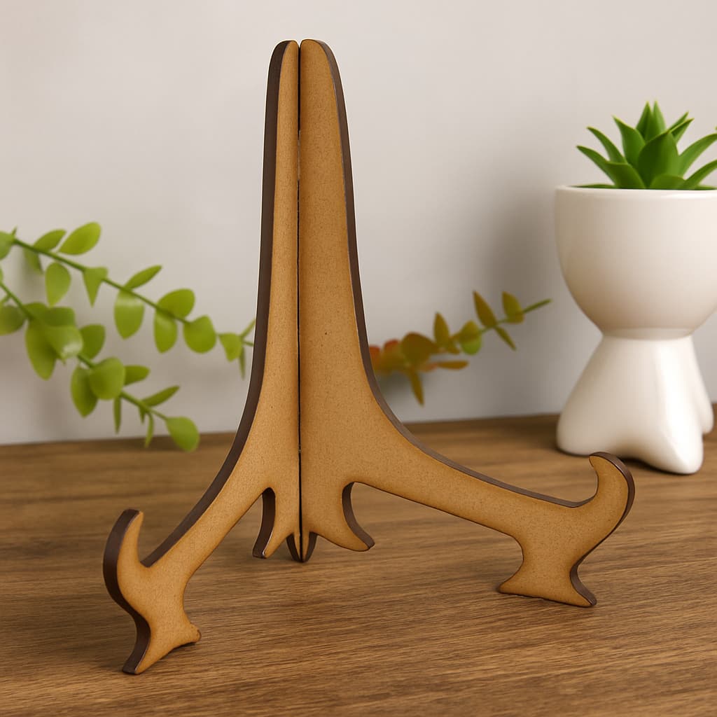 Kit 10 Suportes MDF Cru 3mm 9,5x13cm para Placas Quadros Artesanato