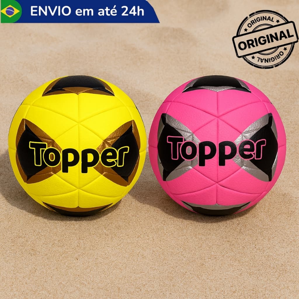 Bola Futevôlei Altinha Futmesa Topper Reforçada Profissional Resistente Colorida - Original