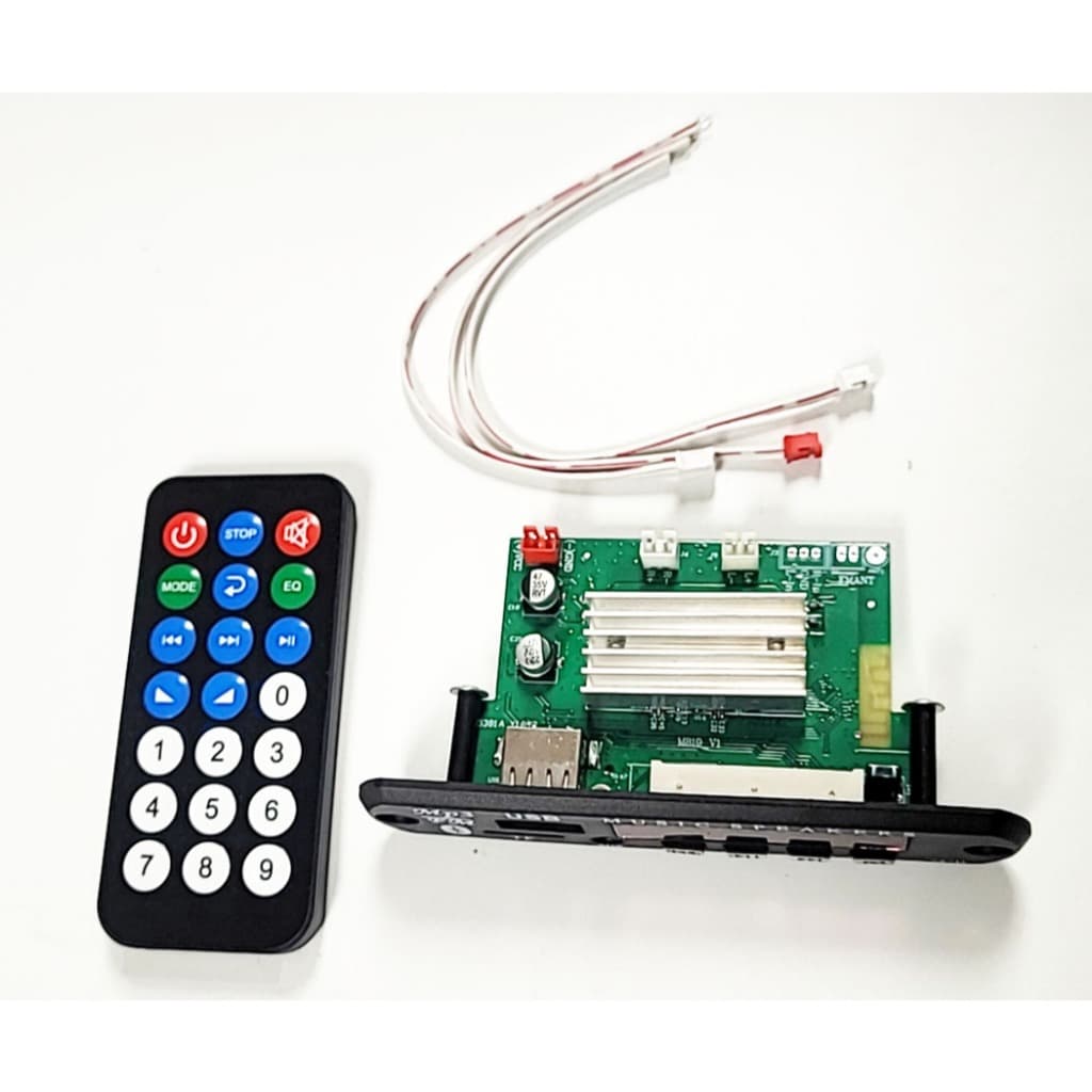 Módulo MP3 Bluetooth 5.0 Placa Amplificadora 12V 2x80W com FM USB Aux Rádio