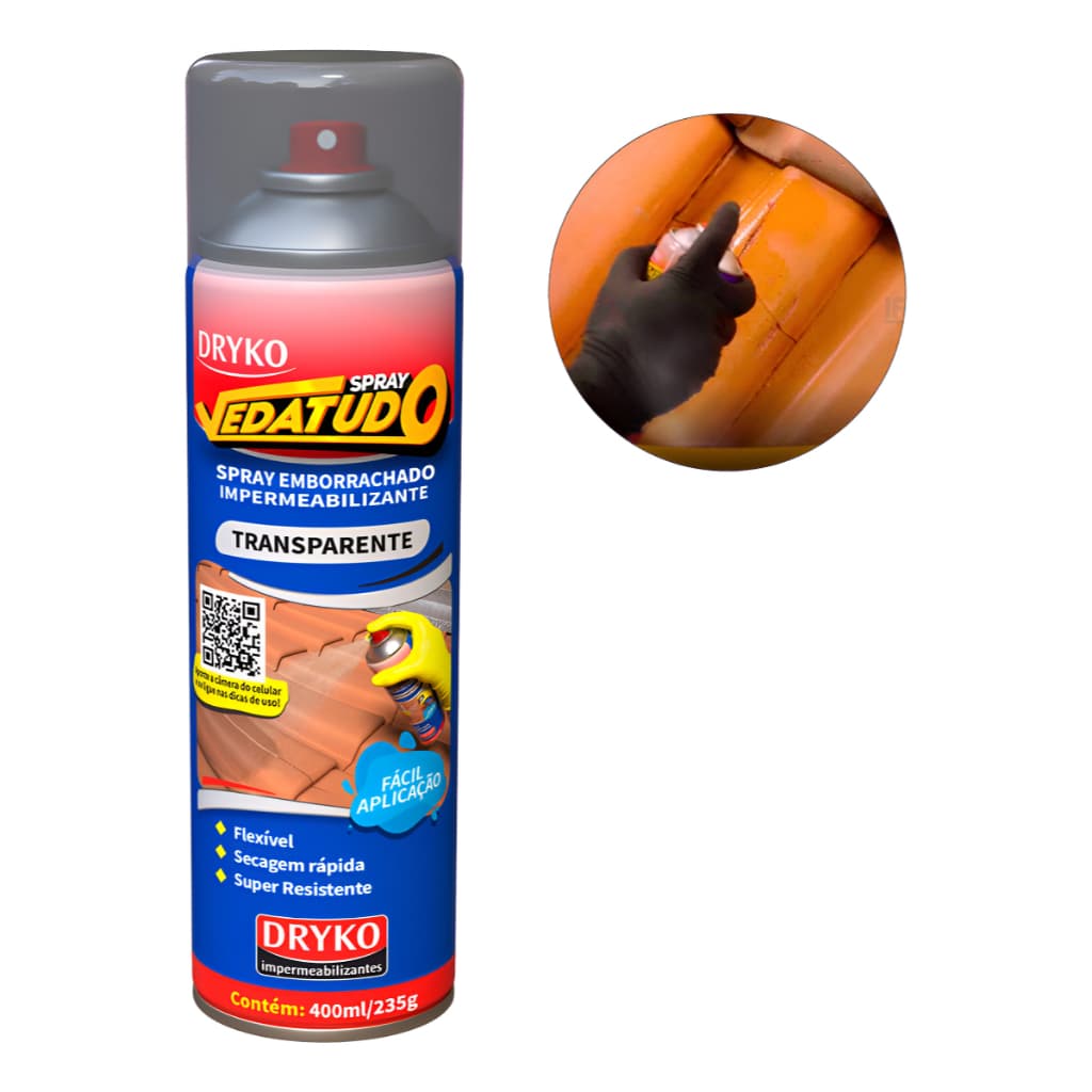 Spray Vedatudo Vazamentos De Agua Reparo Telha Laje Calha Telhados