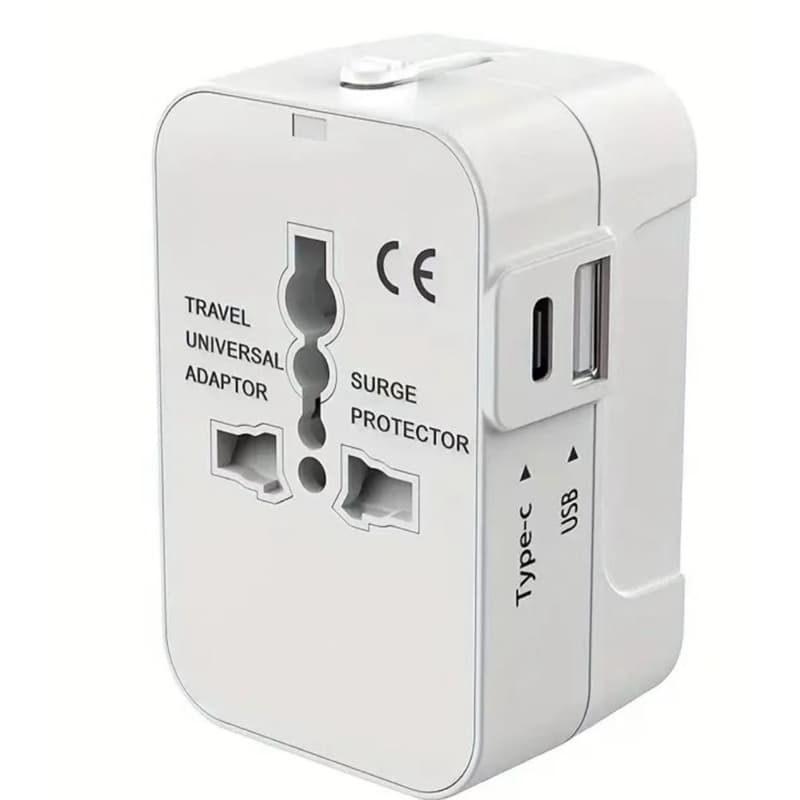 Adaptador Tomada Universal Com Usb E Usb-c 150 Países