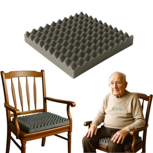 Almofada Caixa Casca De Ovo D20 Quadrada Espuma 44x44x5cm