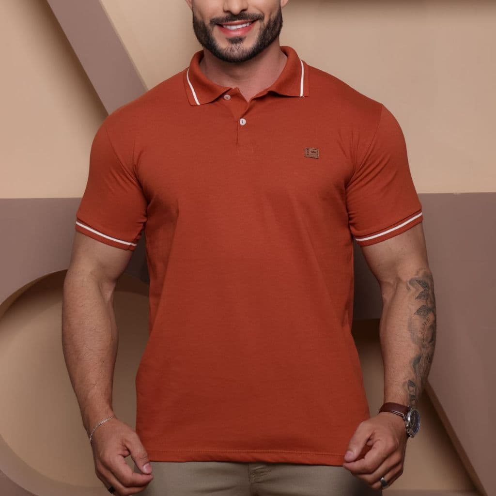 Camiseta Polo Varias Cores Masculina Original Premium