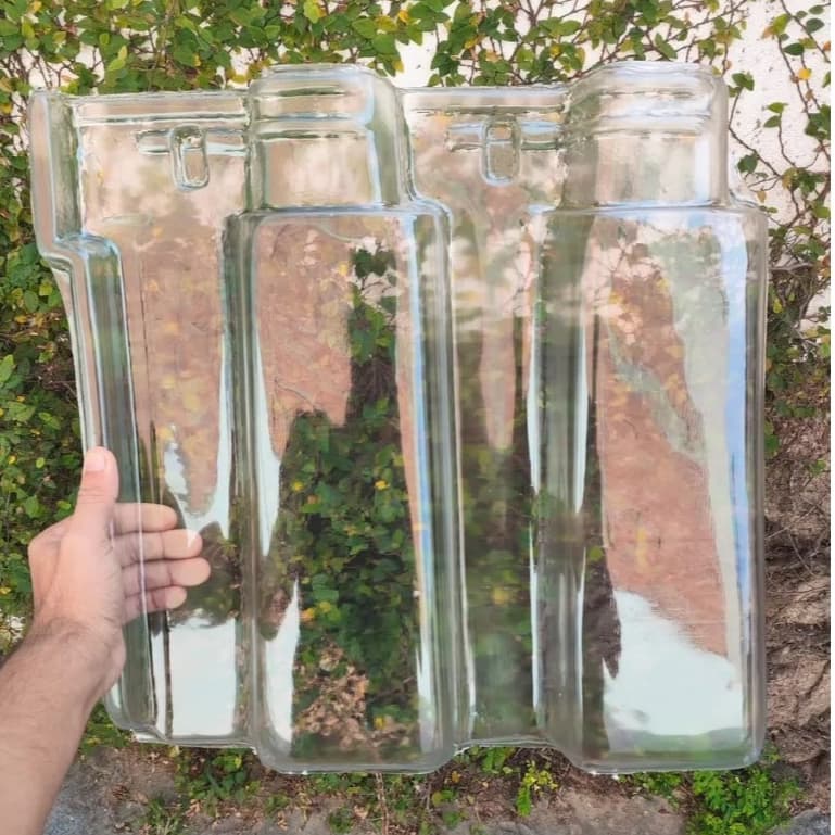 Telha Romana Dupla Translucida 41x42cm Thermo