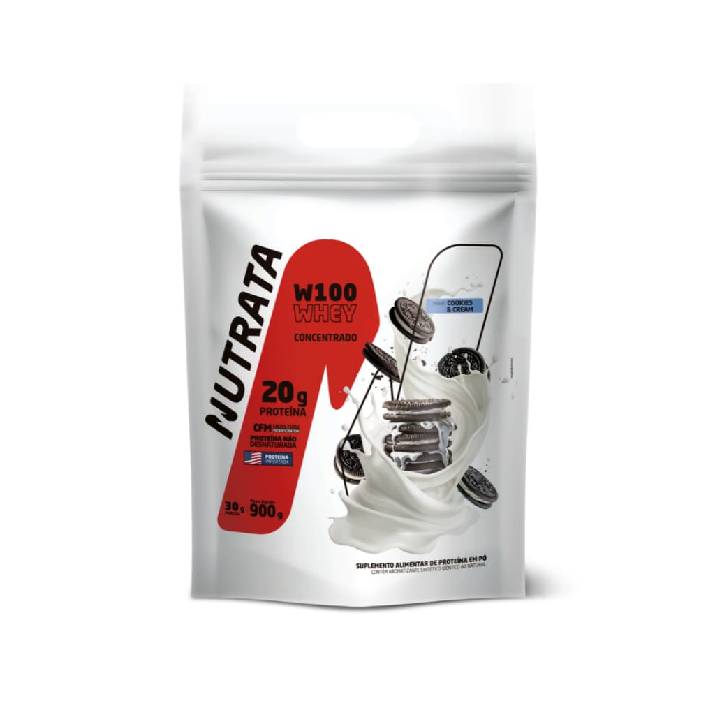 Whey W100 Refil 900g - Nutrata WPC 21de Proteina