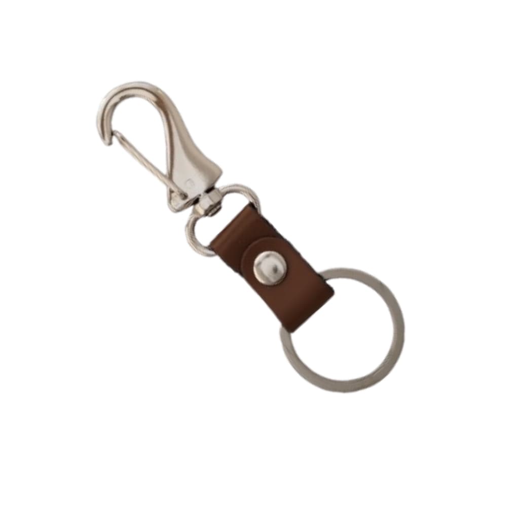 Chaveiro fecho e couro chaveiros lindo estiloso mosquetão