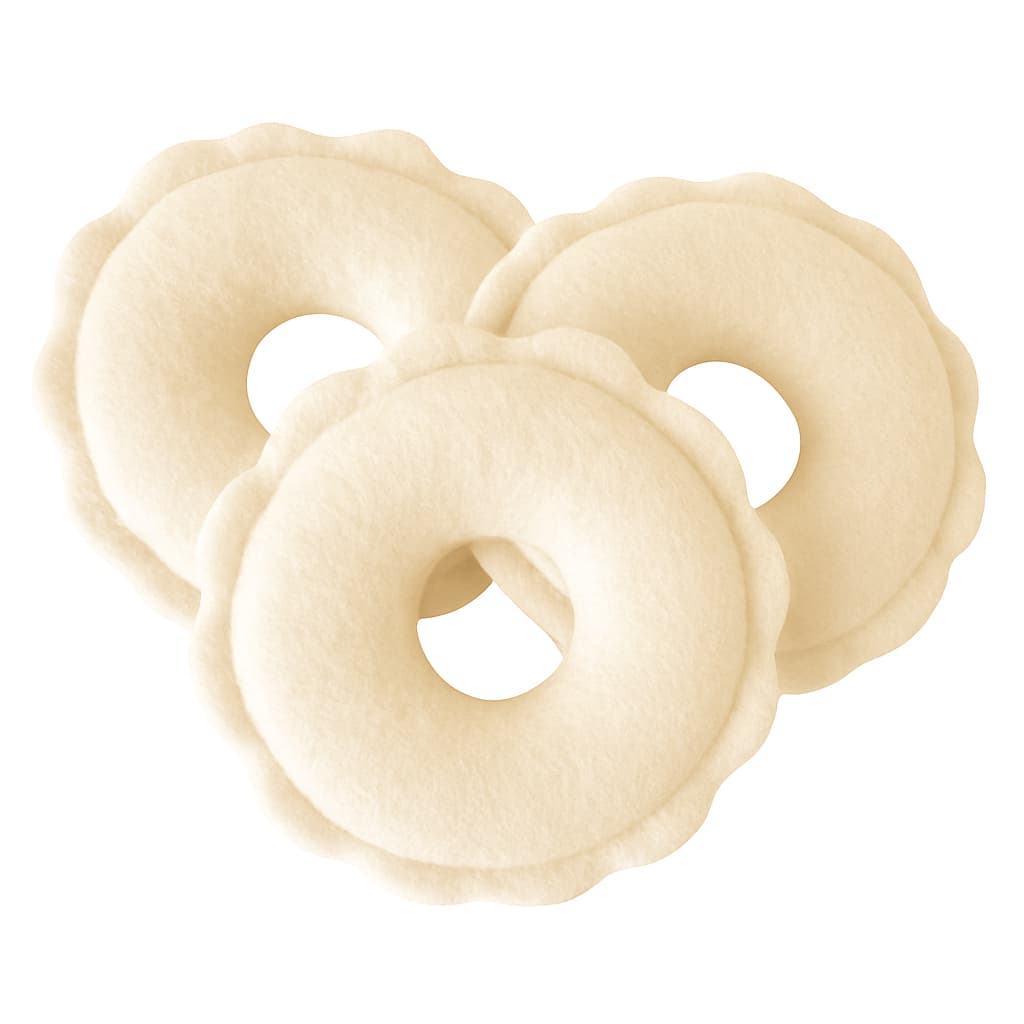 Kit Rosquinhas para Amamentação Antialérgica - Tecido Soft Anatômico