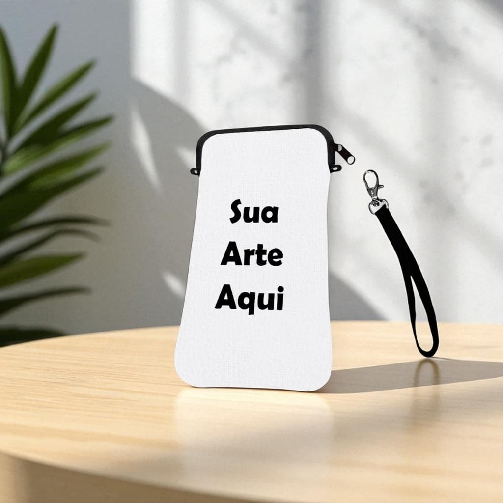 Bolsa Case para Celular com Zíper Personalizado Sua Estampa Aqui