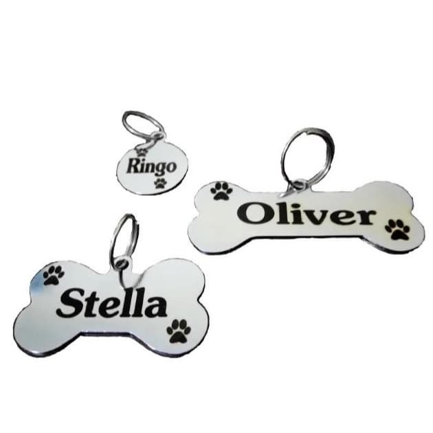 2 Plaquinha Identificação Pet Cachorro Gato Envio Imediato