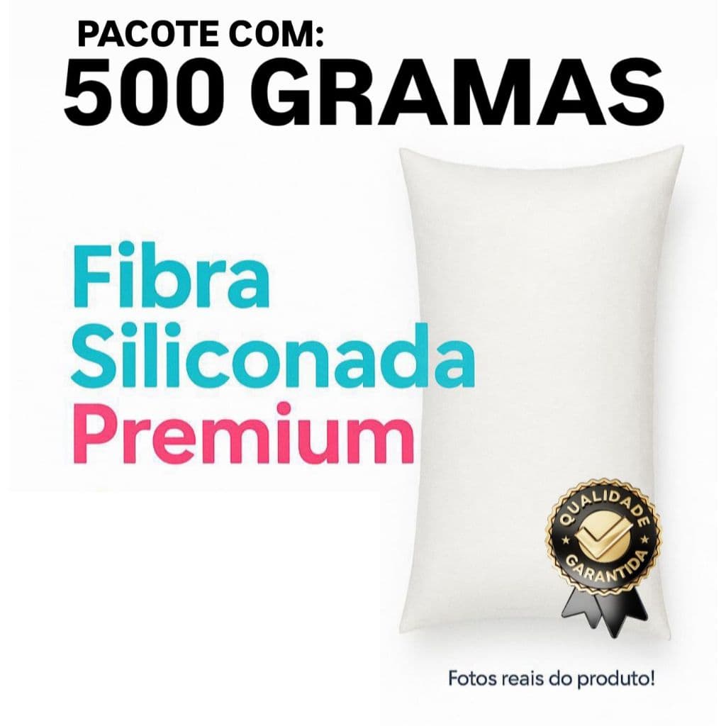 KIT 1 2 KG e 500G Fibra Siliconada antialergica para Almofadas Pelúcia sofá Artesanato enchimento