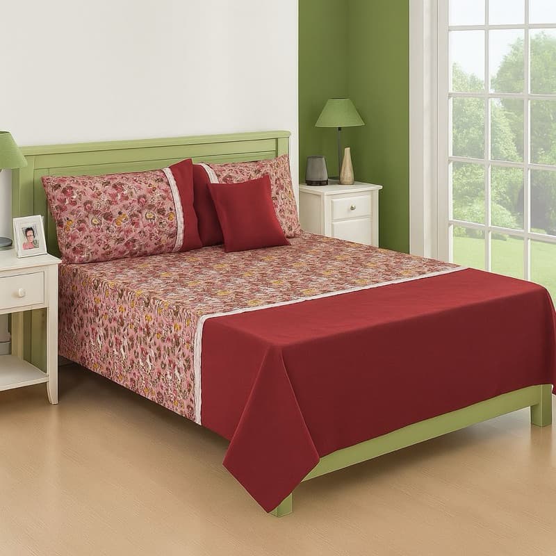 Colcha casal estampado com 2 fronhas oxford 2.10x2.25