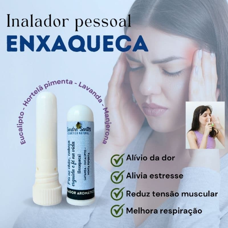 Inalador Pessoal alívio de enxaqueca -Aromaterapia