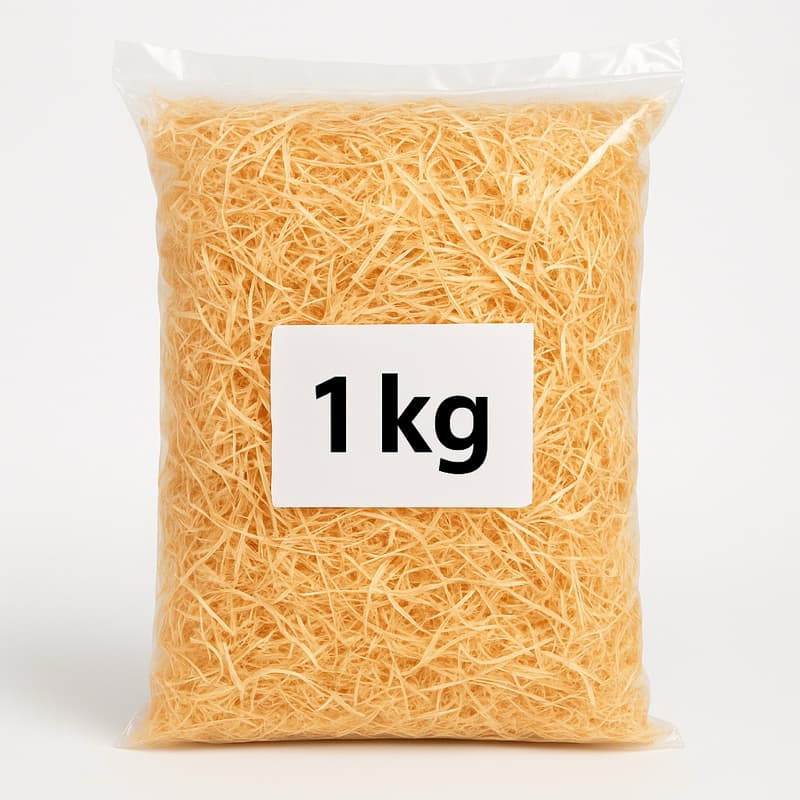 Palha decorativa para Presentes e cestas - 1kg