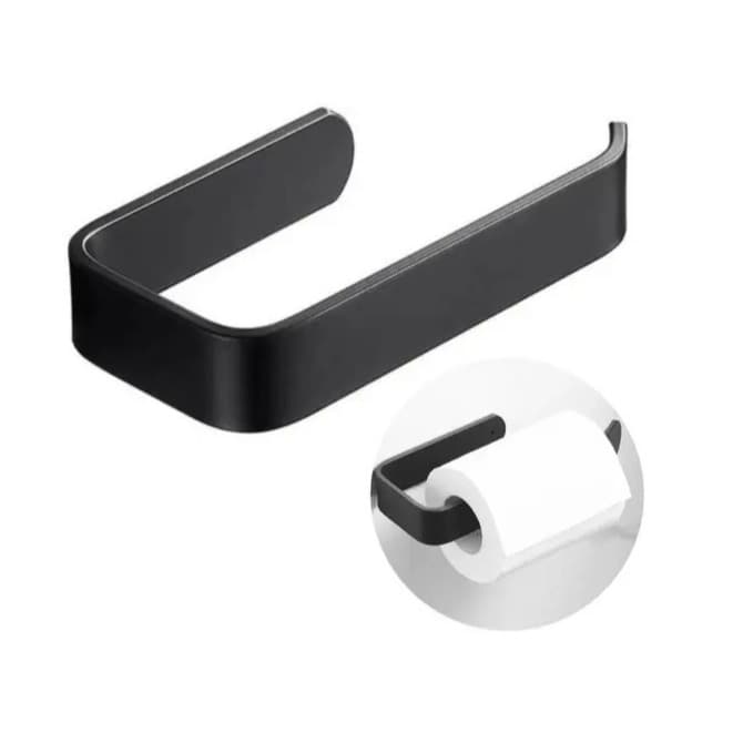 Suporte Porta Papel Higiênico Parede Banheiro Higenico Lavabo Sem Furo Dupla Face Acrilíco