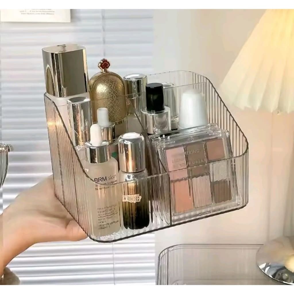 Organizador de Mesa Organizador Multiuso Acrílico Porta Maquiagem Acessórios Pinceis Escritório JiulongCosméticos