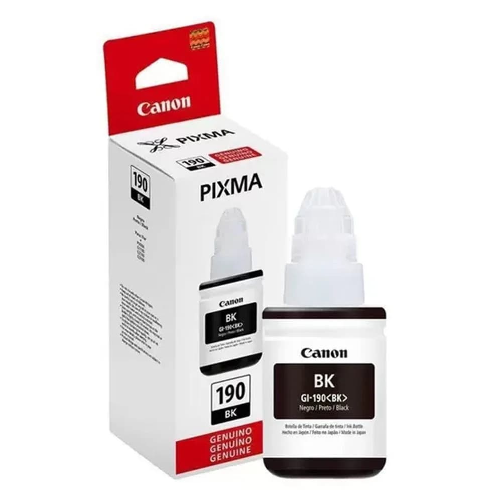 Refil de Tinta Gi190 Preto Para Uso em Canon G3110 G3100 G4100