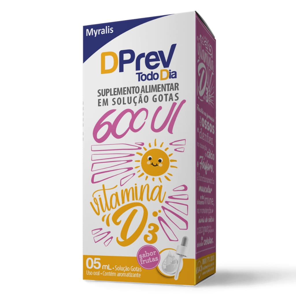 DPREV TODO DIA 600UI 5ML   VITAMINA D3 - SABOR FRUTAS