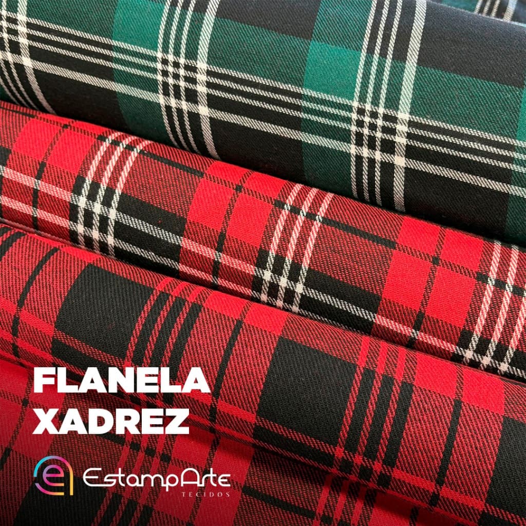 Flanela Xadrez Algodão Poliéster Viscose flanelado Moda Inverno Mantas  Decoração Artesanato