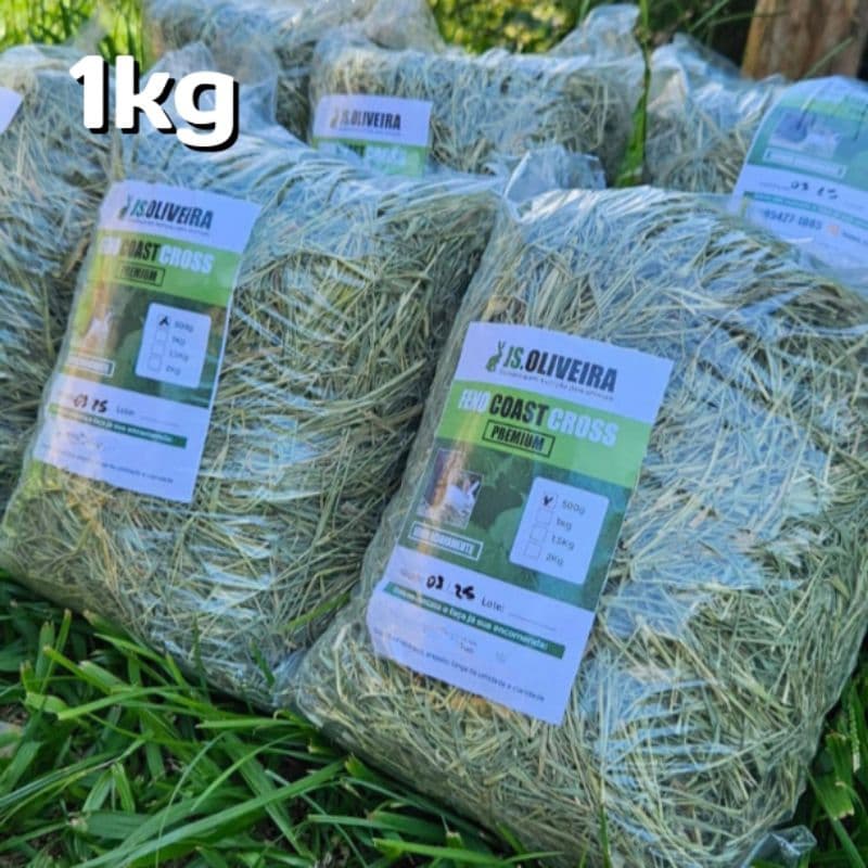 1kg De Feno Premium Para Roedores e Lagomorfos.