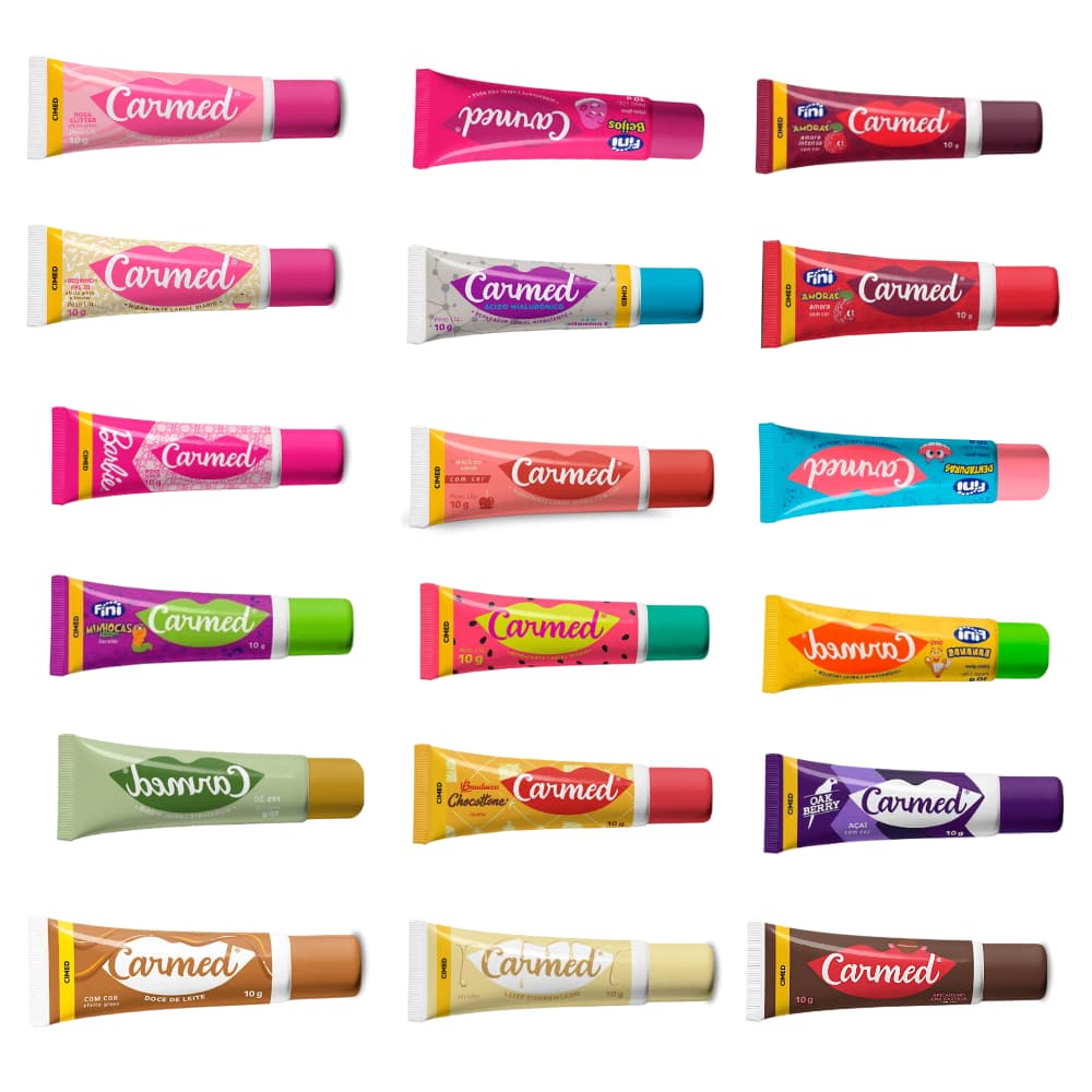 Carmed Hidratante Labial Vários Sabores 10g