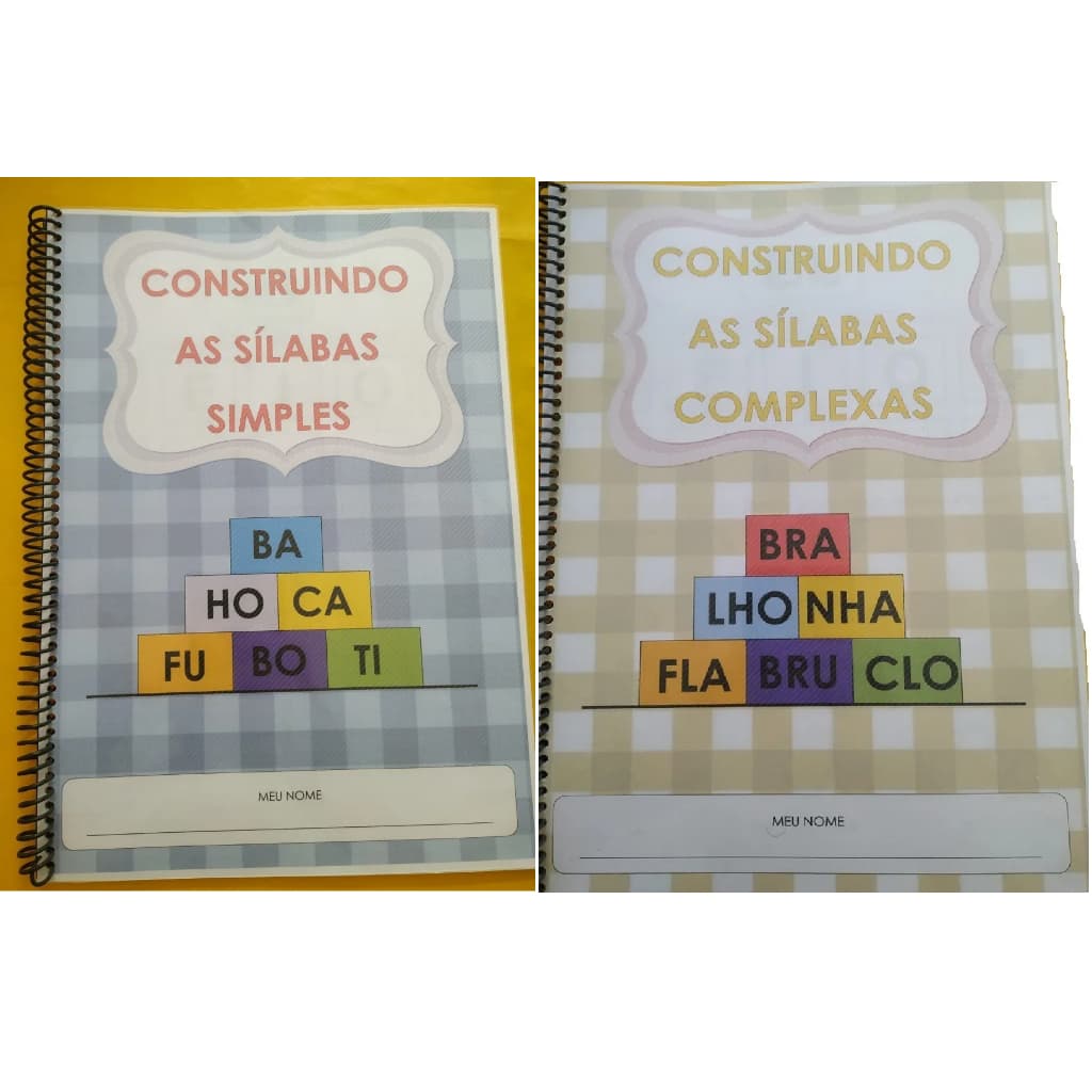 KIT SÍLABAS - Caderno de Sílabas Simples e Complexa