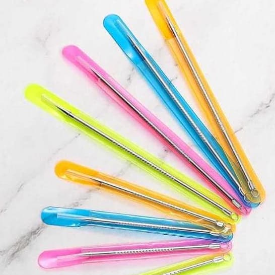 Kit 12 Extrator Tira Acne Cravos E Espinha Limpeza