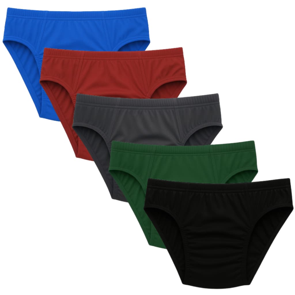 5 Cueca Adulto Kit Slip Tradicional Microfibra PLUS SIZE Masculino