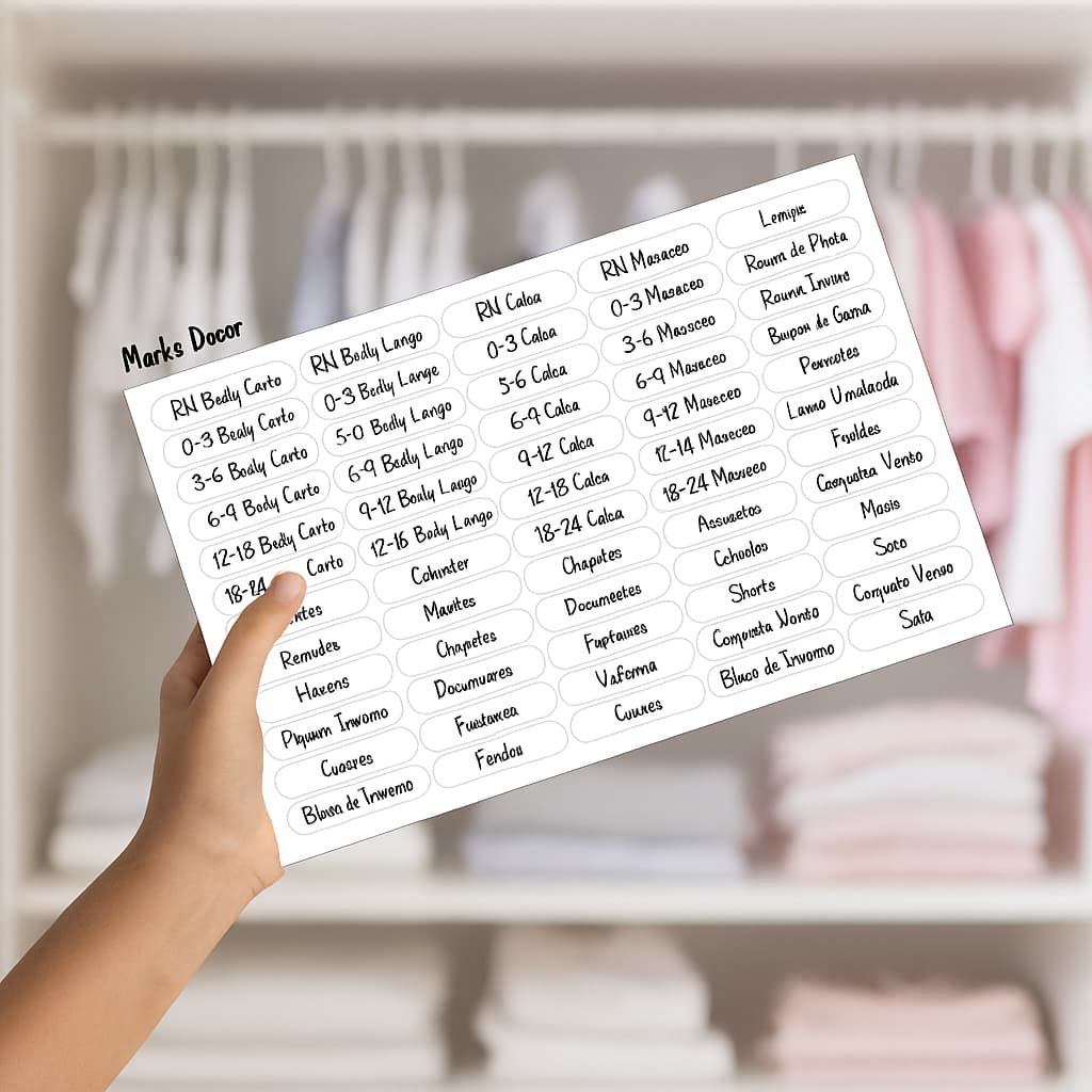 Etiquetas Para Organizar Gaveta de Quarto de Bebê, Organizadores de Gaveta, Quarto Infantil