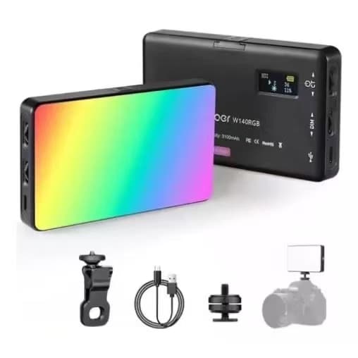 Iluminador LED Luz De Preenchimento Rgb Mobile Para Celular Tablet Portátil TOMATE