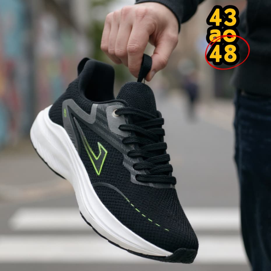 Tênis Masculino Esportivo Grande Número 43 44 45 46 47 48 Corrida Academia Caminhada Promoção