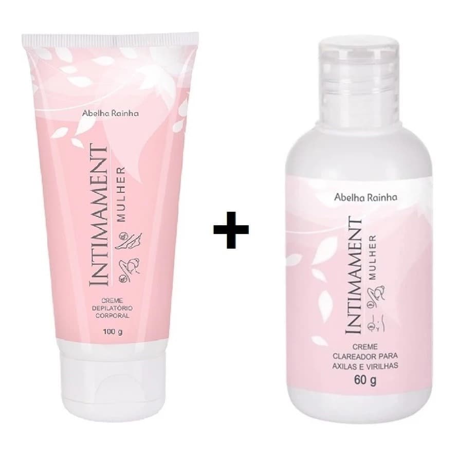 Kit Clareador Axilas Virilhas E Creme Depilatório Corporal - Abelha Rainha