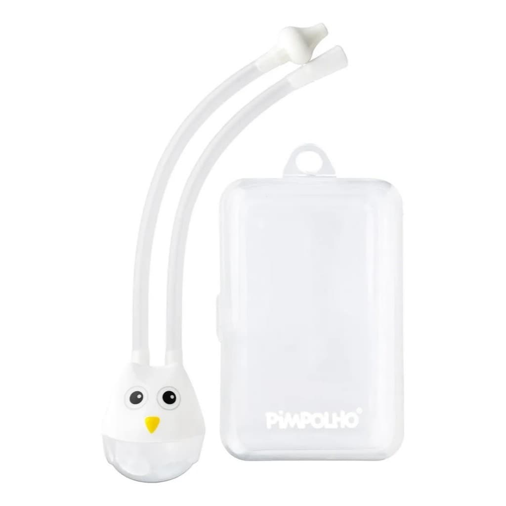 Aspirador Nasal Com Sucção Coruja Pimpolho Branco
