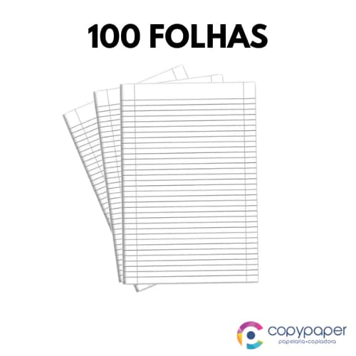 Papel Almaço C/Pauta e Margem Folhas - Tilibra / Escolar