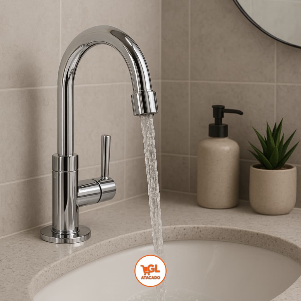 Torneira De Banheiro Torneira Lavatório Torneira Lavabo Torneira De pia Banheiro Torneira De Cuba 1/4 De Volta Cromada