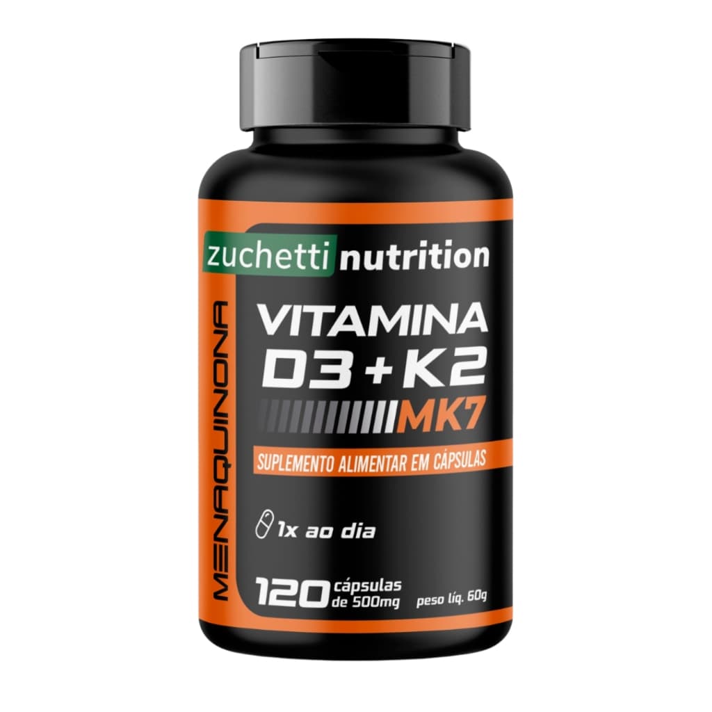 Vitamina D3 K2 2000ui 120 Capsulas k2 d3 Longa Duração 120 dias k2mk7