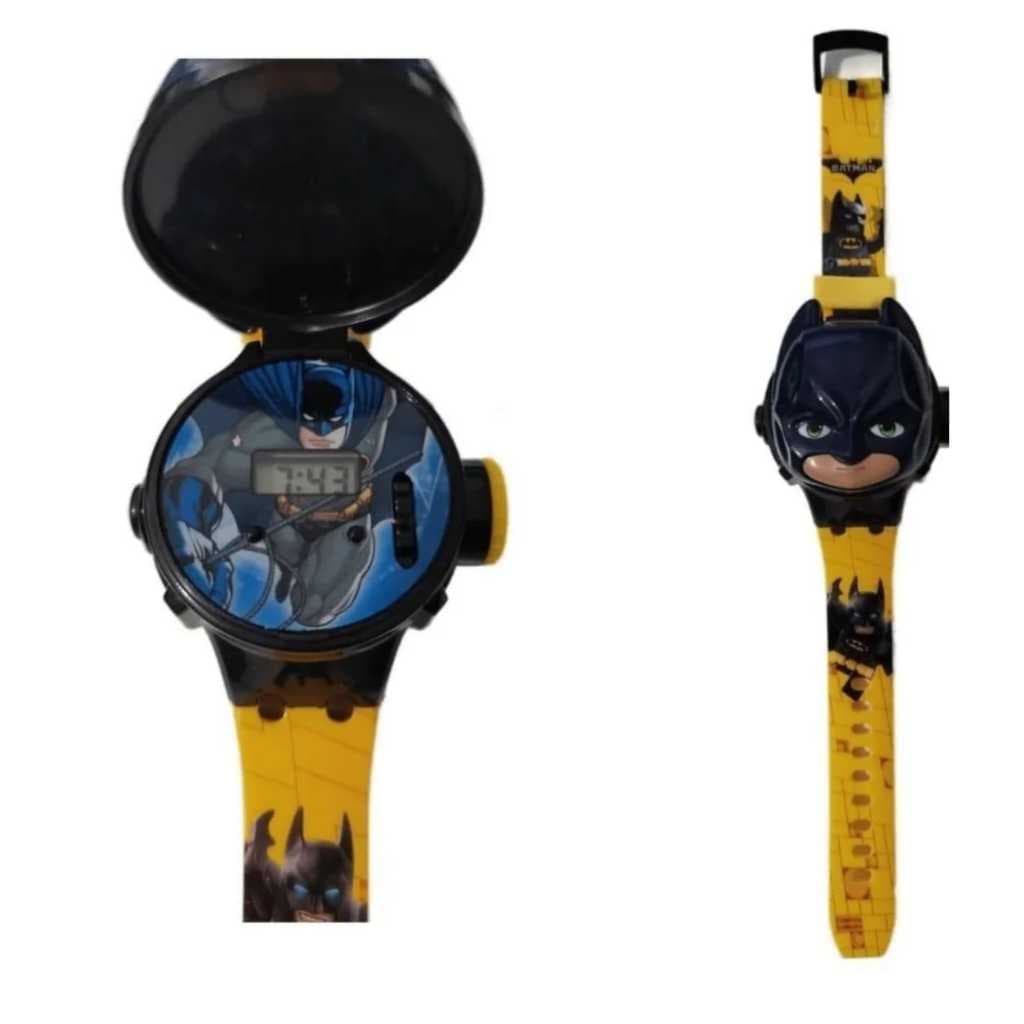 Relógio Projetor do Batman Herói Luz Brinquedo Infantil Diversão Garantida
