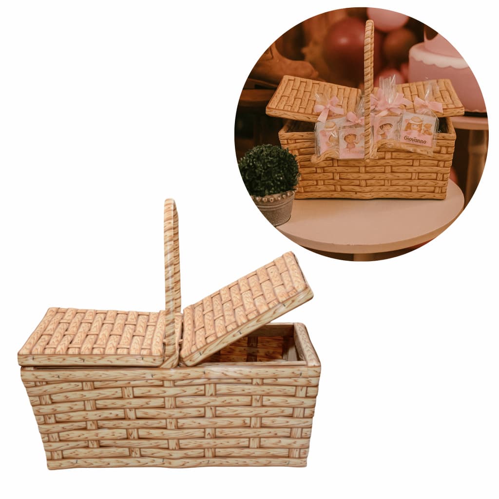 Cesta de piquenique Pequena 28x16,5x14