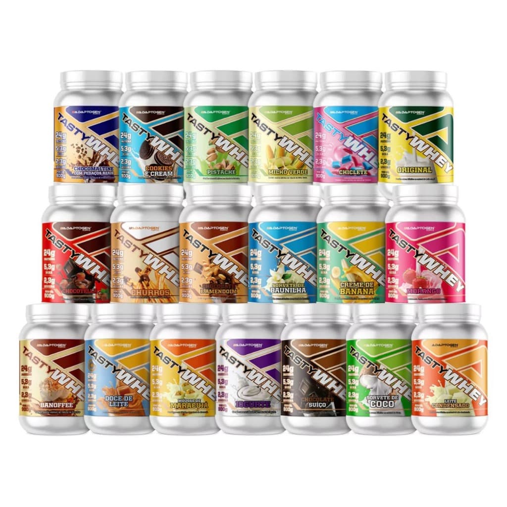 Adaptogen Tasty Whey Protein 908g 2lbs - Sabores