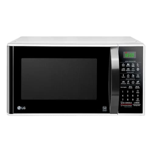 Micro-ondas LG 30L Solo MS3091BC Branco e Preto 127V