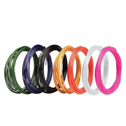 Kit Refil Filamentos PLA para caneta 3D e Impressora 3D 50metros 10cores