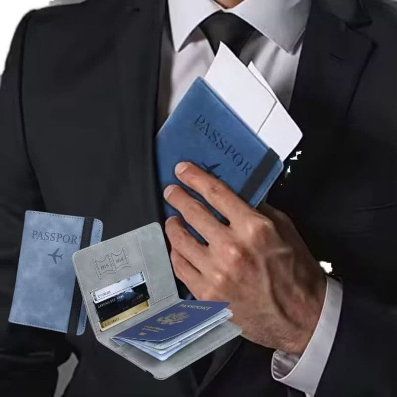 Carteira Para Passaporte Elegante Feminino E Masculino várias cores 8183