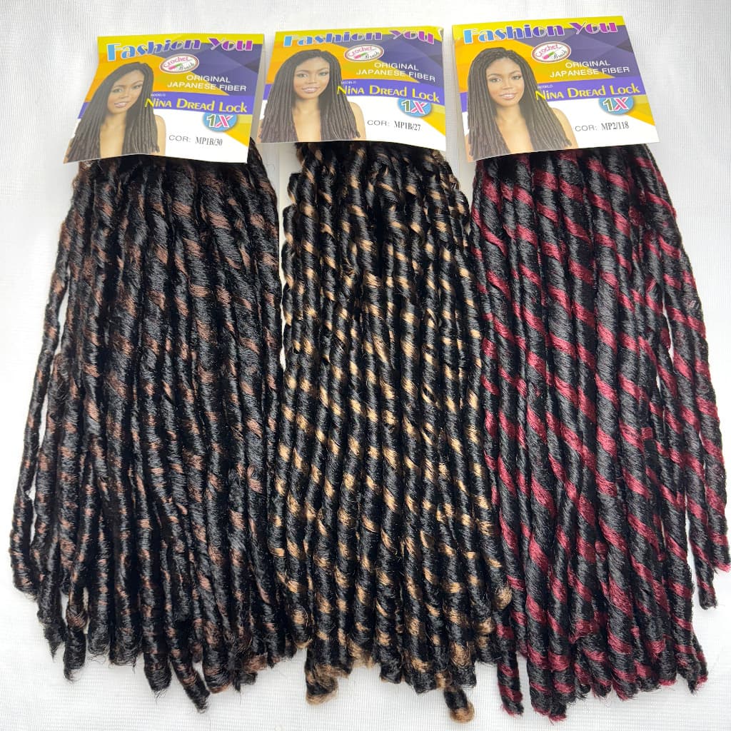 Cabelo Crochet Nina Dread Lock Sintetico ORIGINAL JAPANESE FIBER Melhor Qualidade Fashion You