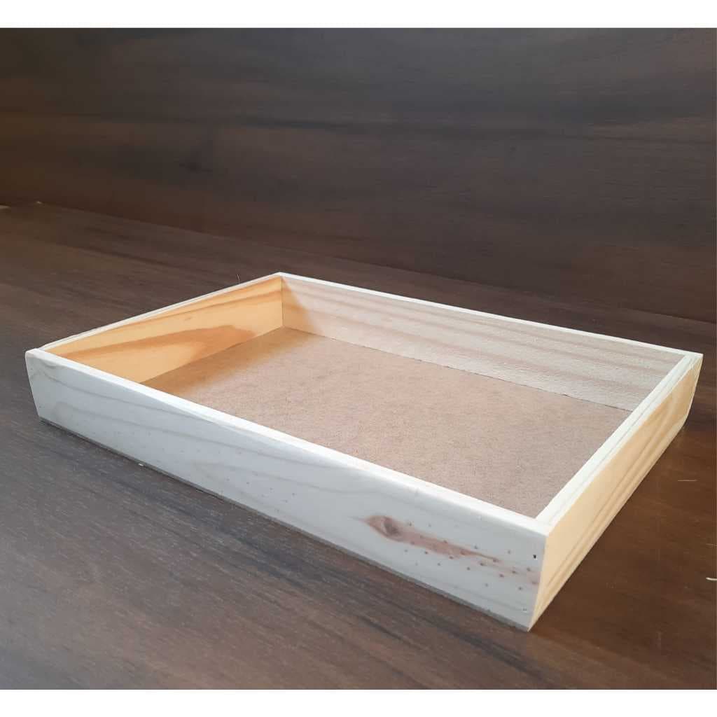ENVIO IMEDIATO Bandeja Simples tradicional em Madeira pinus altura 5cm - melhor custo beneficio