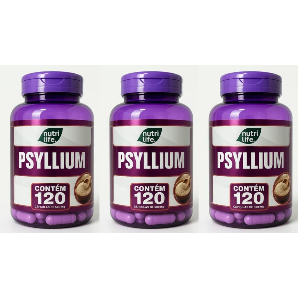 PSYLLIUM PURO 120 CÁPSULAS 100% NATURAL ENCAPSULADO CONCENTRADO