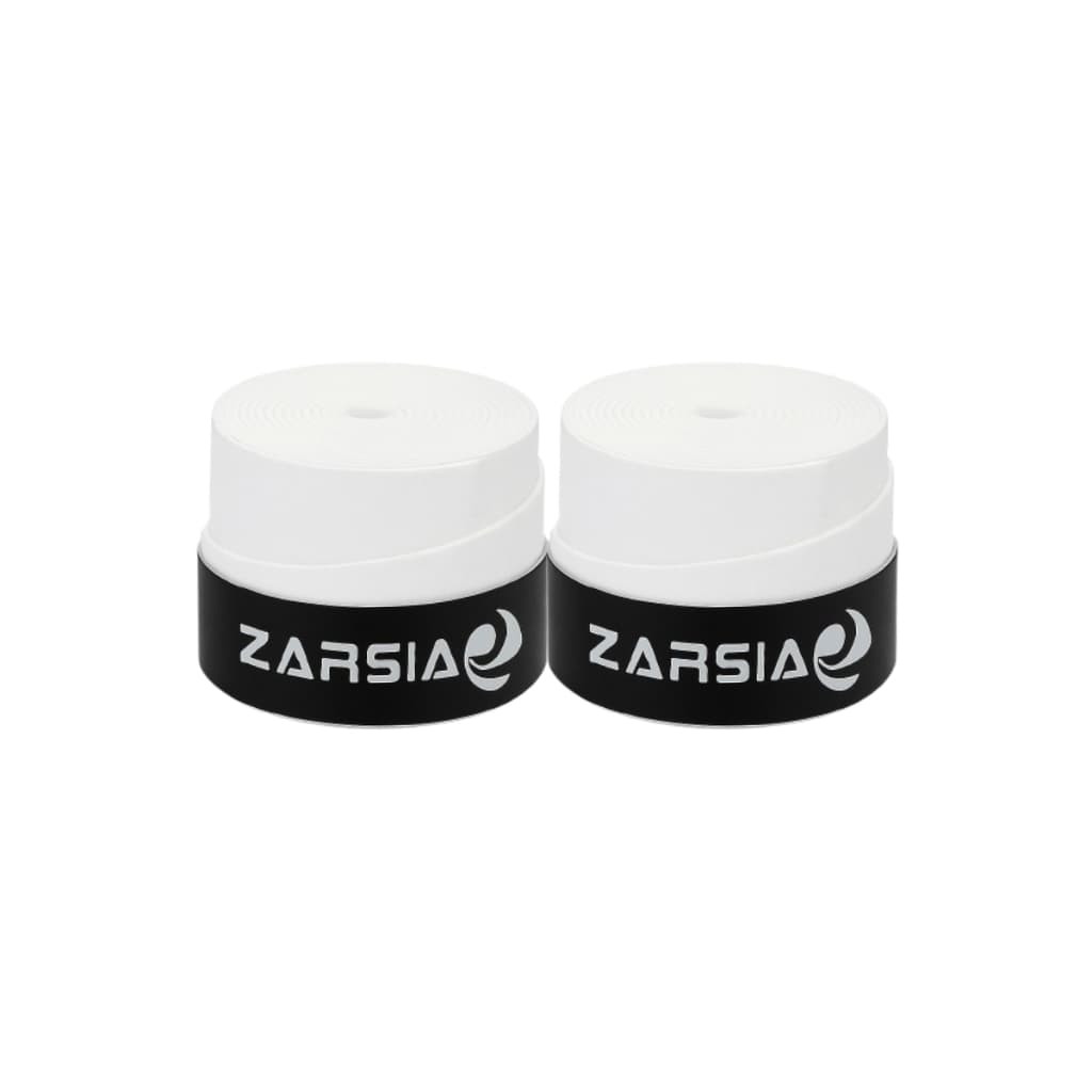 Kit Overgrip Zarsia Branco Liso Pegajoso Confort Tennis e Beach Tennis Grip