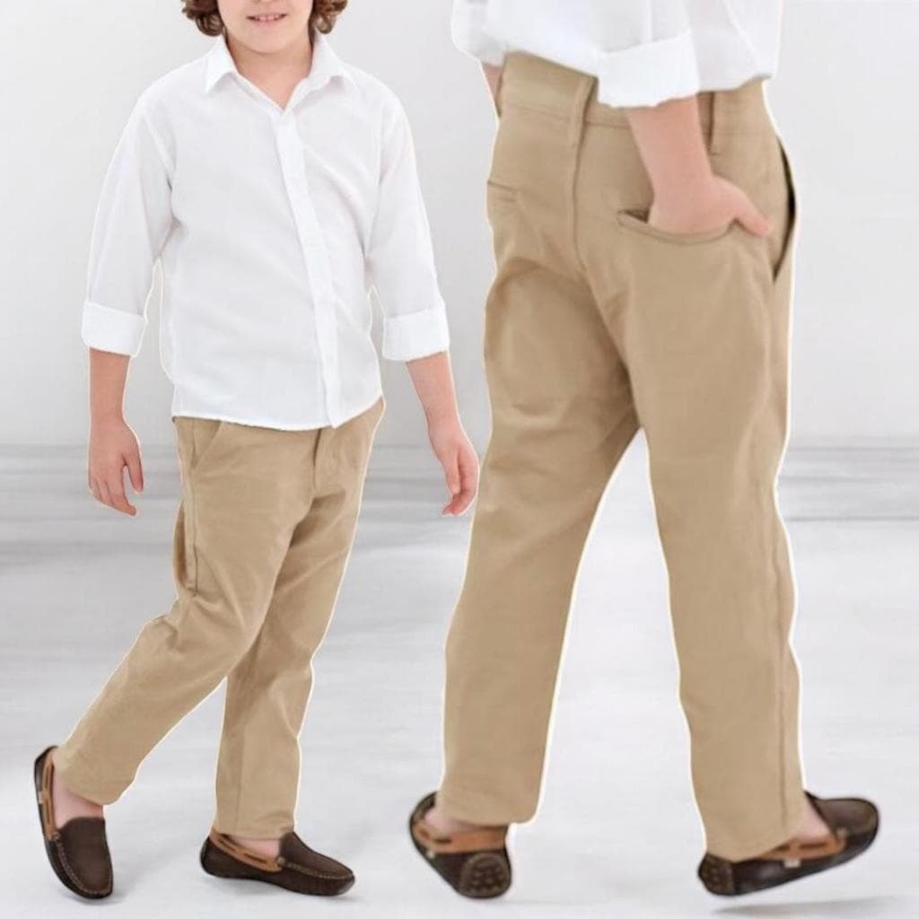 Calça Infantil 1 ao 16 Anos Social Esporte Fino Slim Sarja Premium Bolso Embutido Menino Lançamento